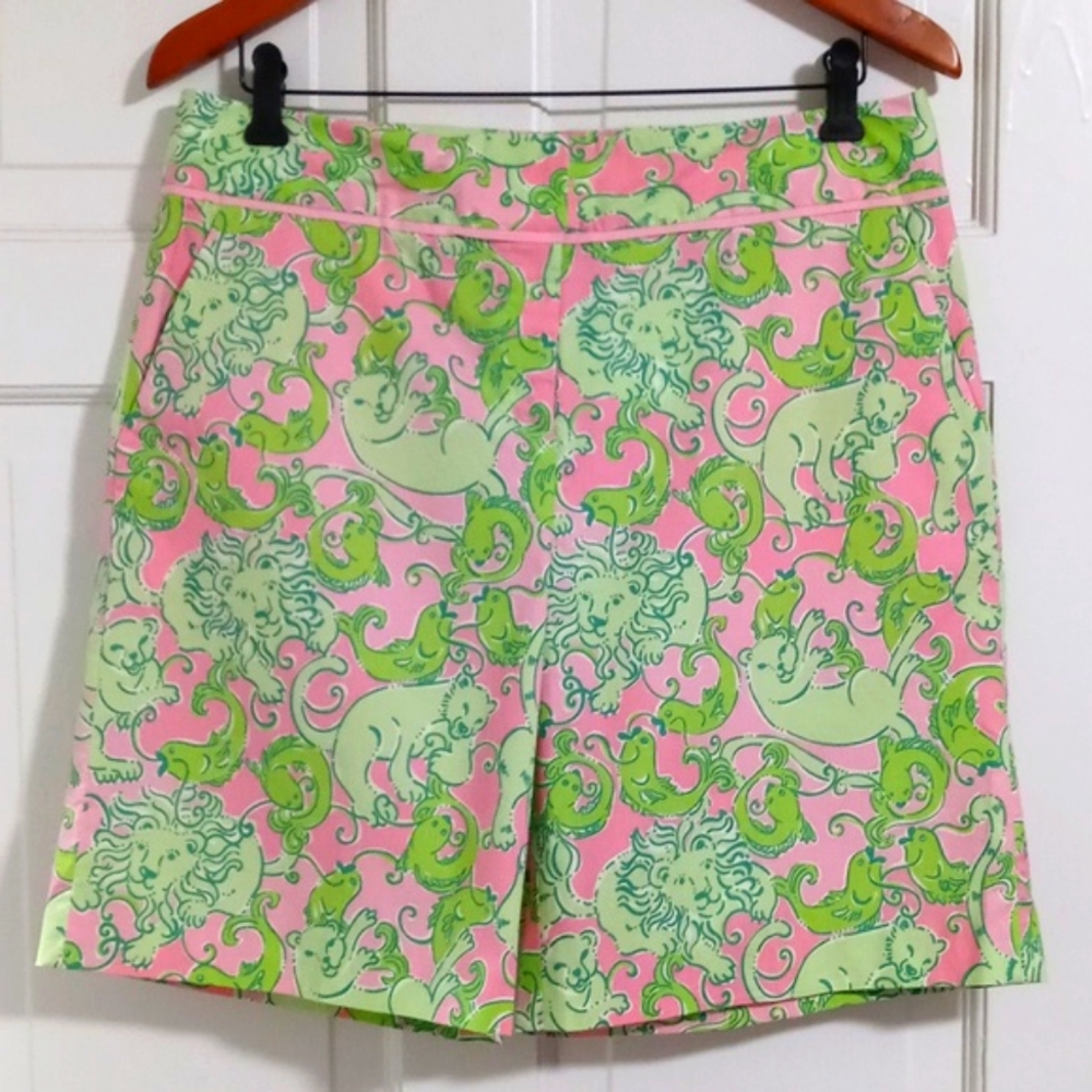 🦁RARE/VTG Lilly Pulitzer🦁 - "Fried Catfish" Stretch Short
